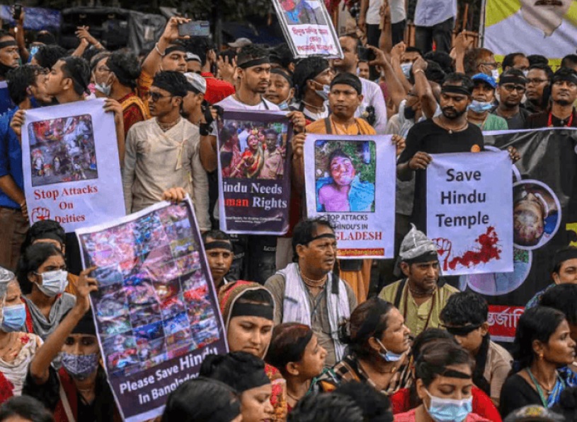 बांग्लादेश में हिंदुओं पर हमलें 